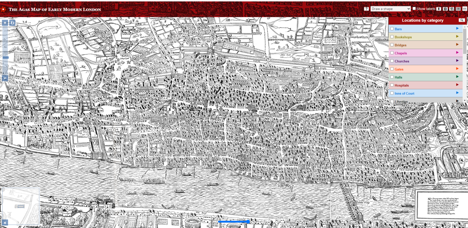 The AGAS map of early modern london