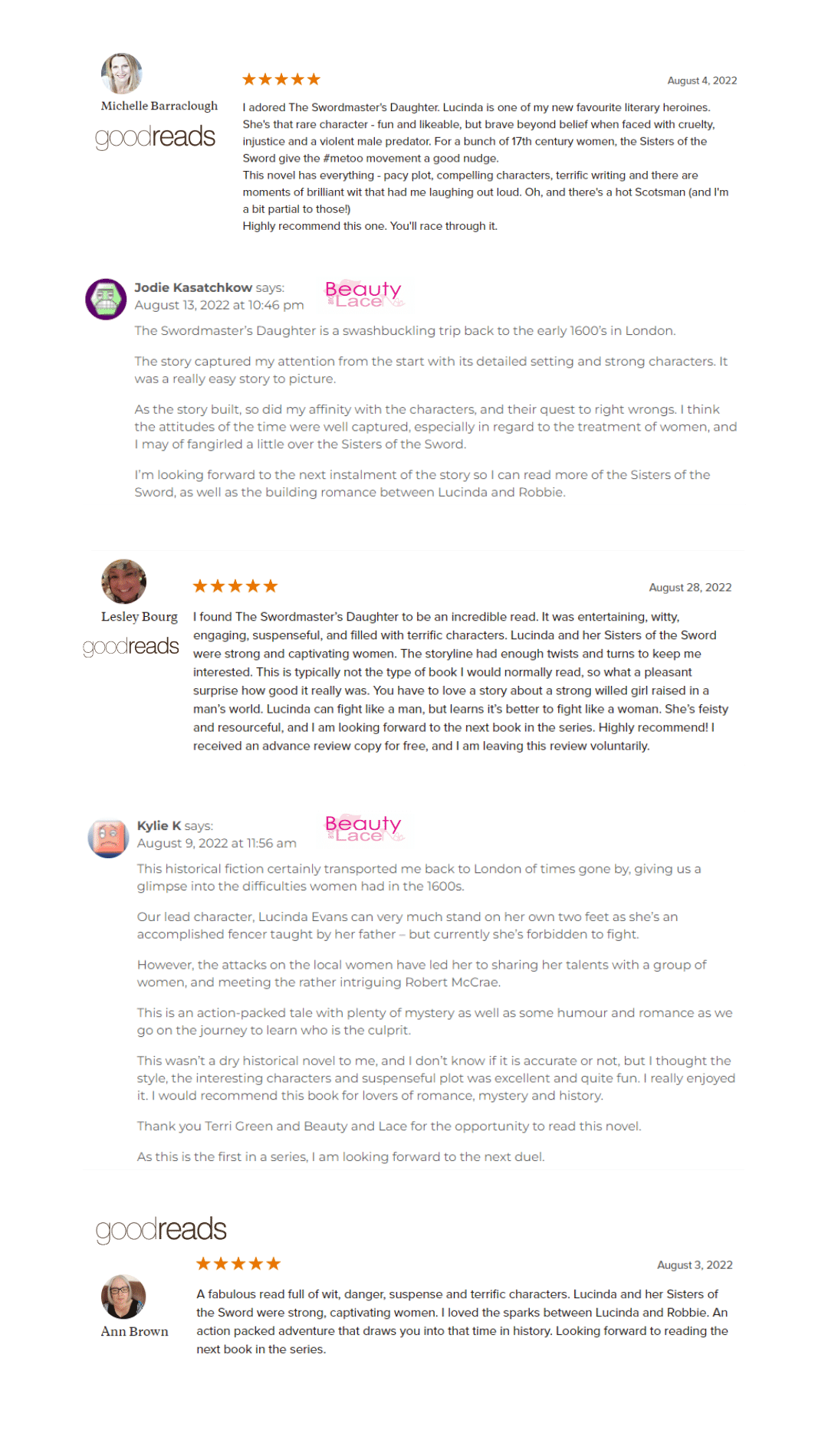 The Swordmasters Daughter Reviews